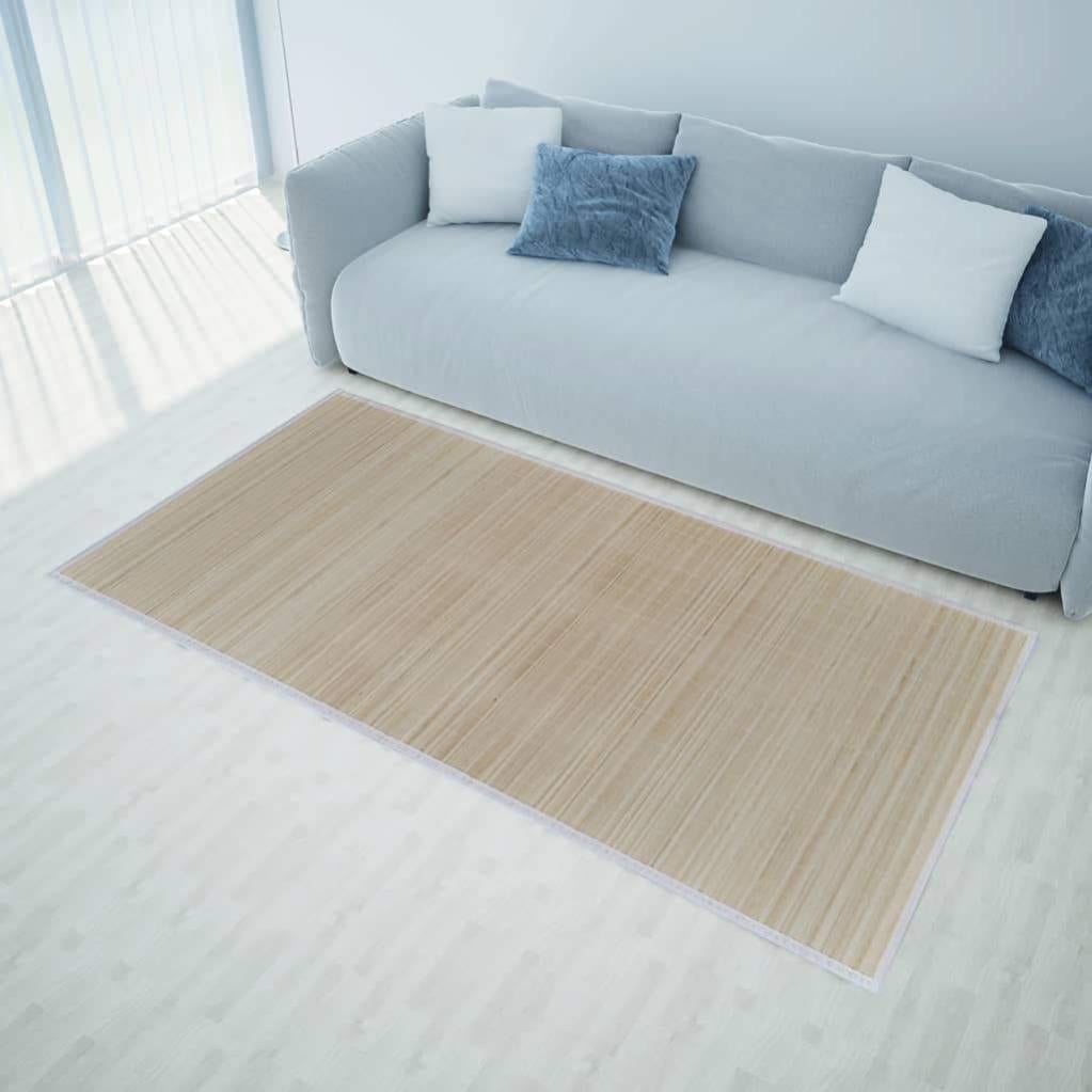 Tapis En Bambou 160 X 230 Cm Naturel Dec023933 Leroy Merlin