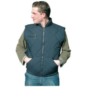 Gilet De Travail Matelassé Réfléchissant Pour Homme - Sans Manches, Haute Visibilité, Idéal Pour L'hiver