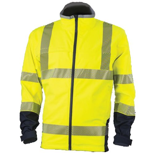 Veste softshell imperméable et respirante Fluo jaune | Primevere1