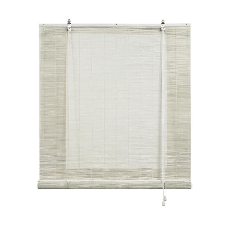 Tenda A Rullo In Bambù Carbonizzato Retrò – 105x215cm – Tenda Per Esterno/Interno, Ombreggiante Naturale Per Balcone E Finestra - 3