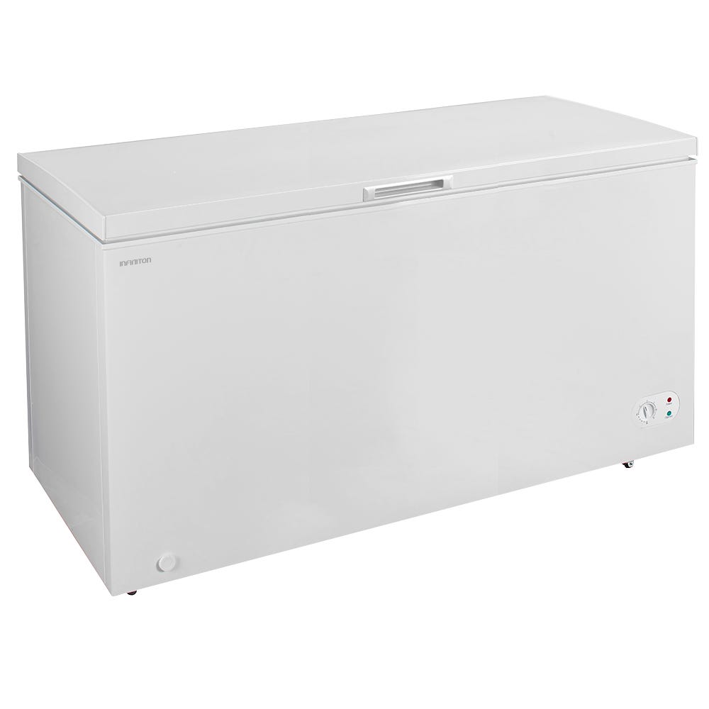 Congelador vertical con 6 cajones de almacenamiento y un sistema de frío  cíclico Inox Infiniton