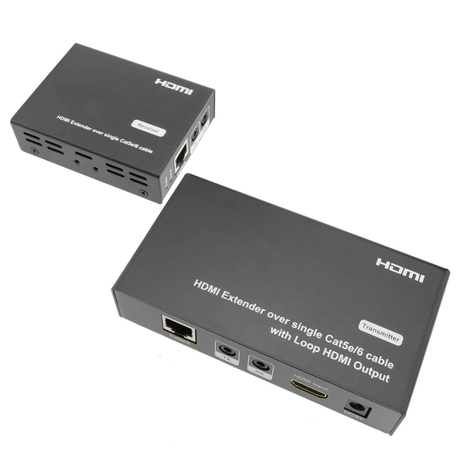 Extensor HDMI con múltiples conexiones FullHD 1080p y 3D mediante cable