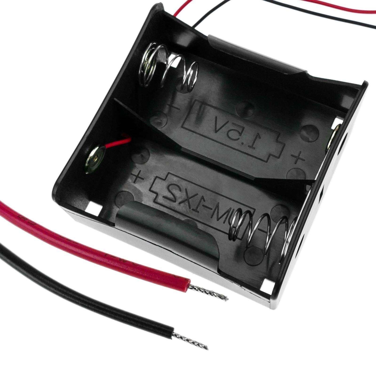 Barra di tempesta LED in metallo, 15 x 25 cm, per 2 batterie LR20
