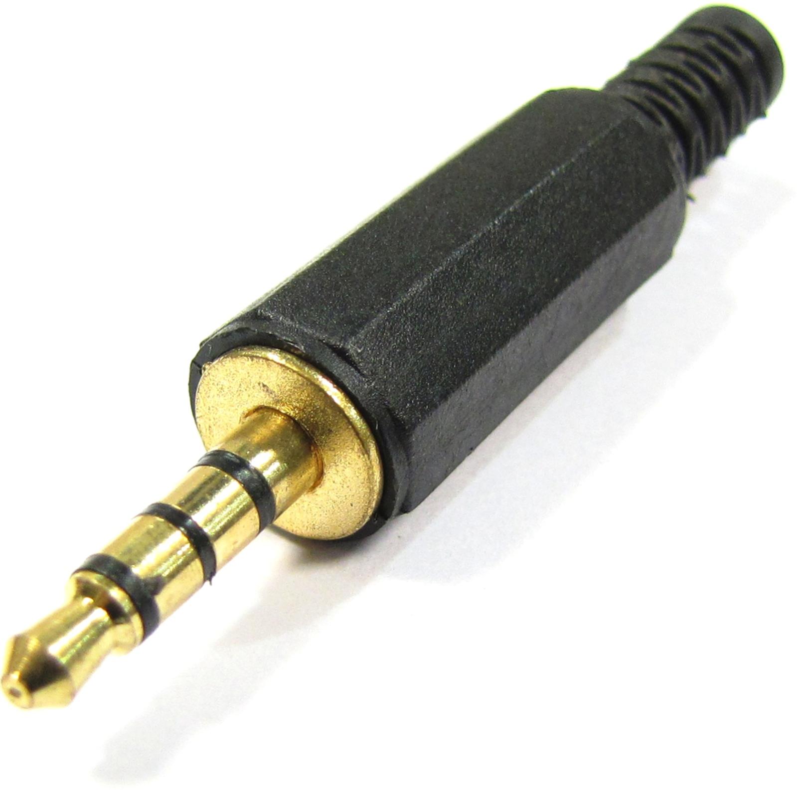 Conector miniJack TRRS macho para montar cables estéreo 3.5 mm de diámetro  | Leroy Merlin
