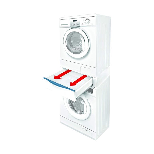 Base universale con ripiano per lavatrice e asciugatrice portata 150 kg  bianco