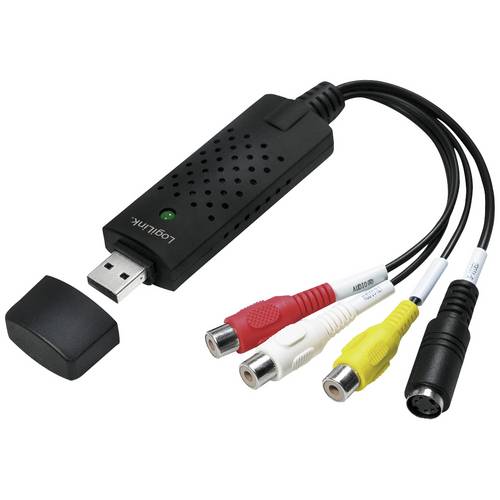 Câble de raccordement LogiLink USB / Cinch-RCA / S-Video AV [1x USB ...