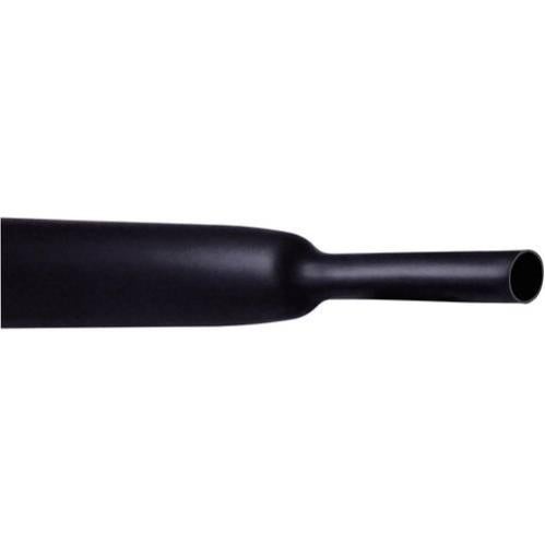 Gaine Thermorétractable Sans Colle Noir 6,4 Mm → 3,2 Mm – 2:1 – Rouleau 10 M Cellpack
