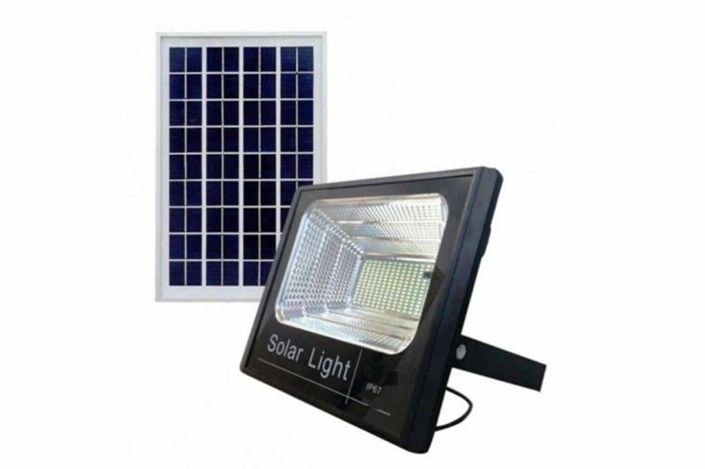 Lampione Solare A LED 90W – Con Pannello Solare E Palo Nero In Metallo, Crepuscolare, Per Esterno – Illuminazione Giardino E Viale