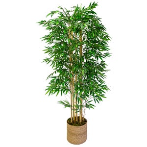 Plante artificielle haute gamme Spécial extérieur / Graminee artificielle -  Dim : 80 x 50 cm -PEGANE