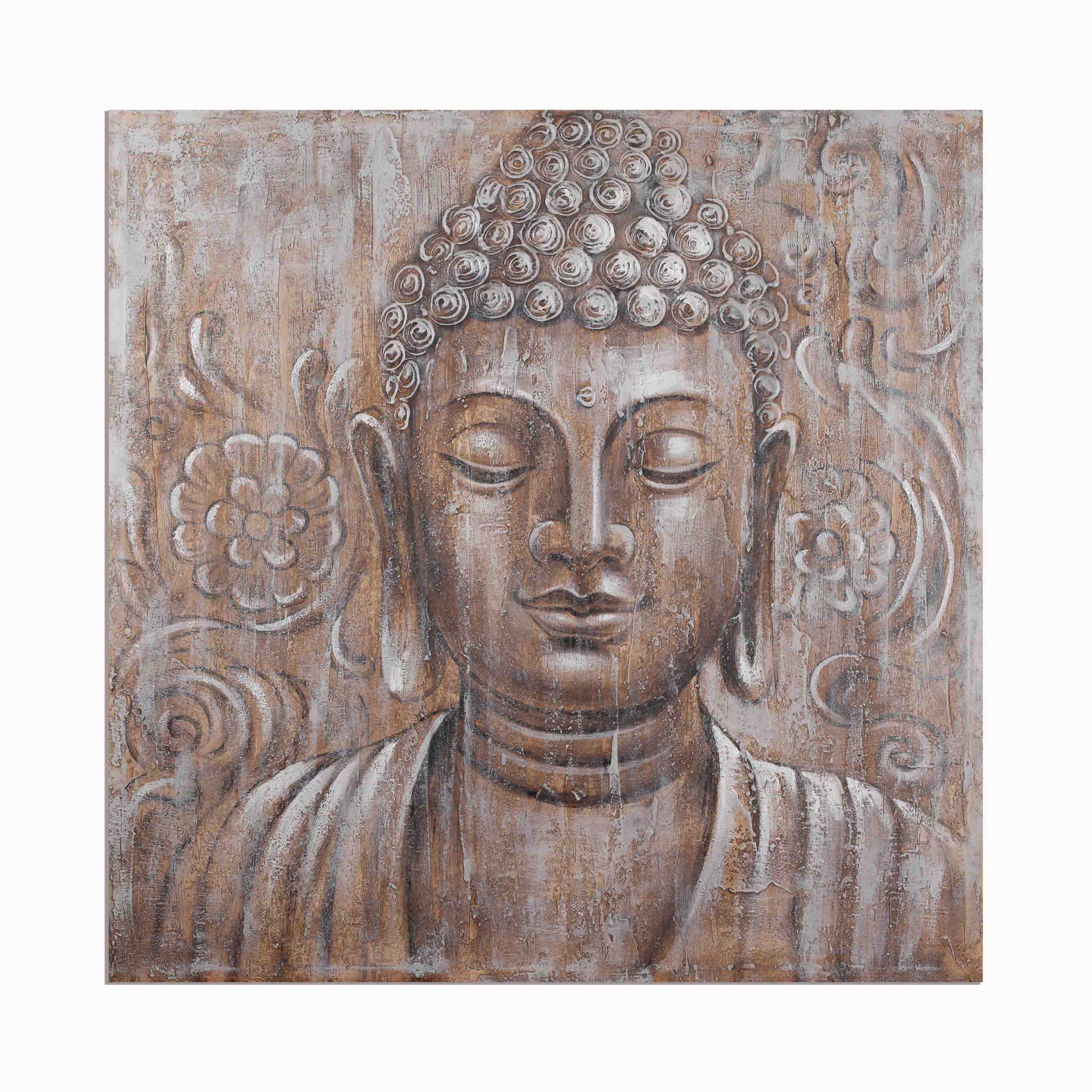 Cuadro Buda 80x80 cms