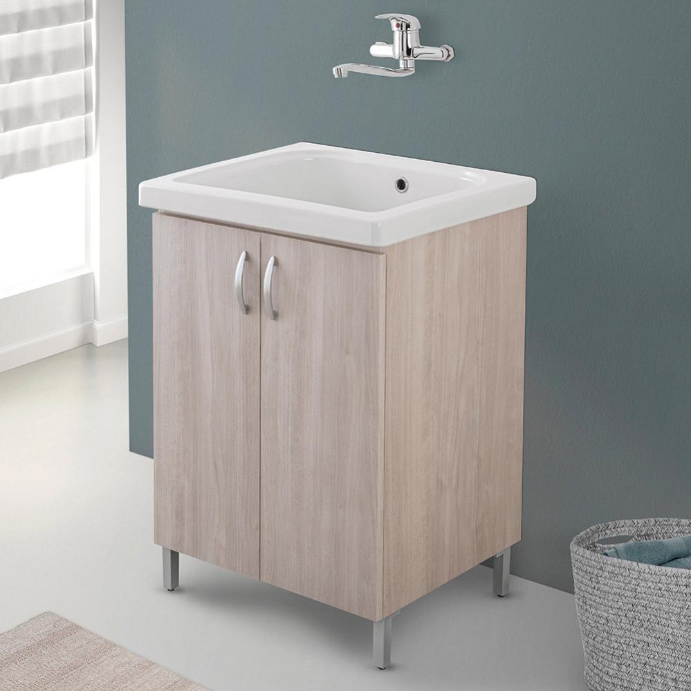 Household Essentials 5620 Cesto De Lavandería Plegable Individual Con Tapa Magnetica Color Gris