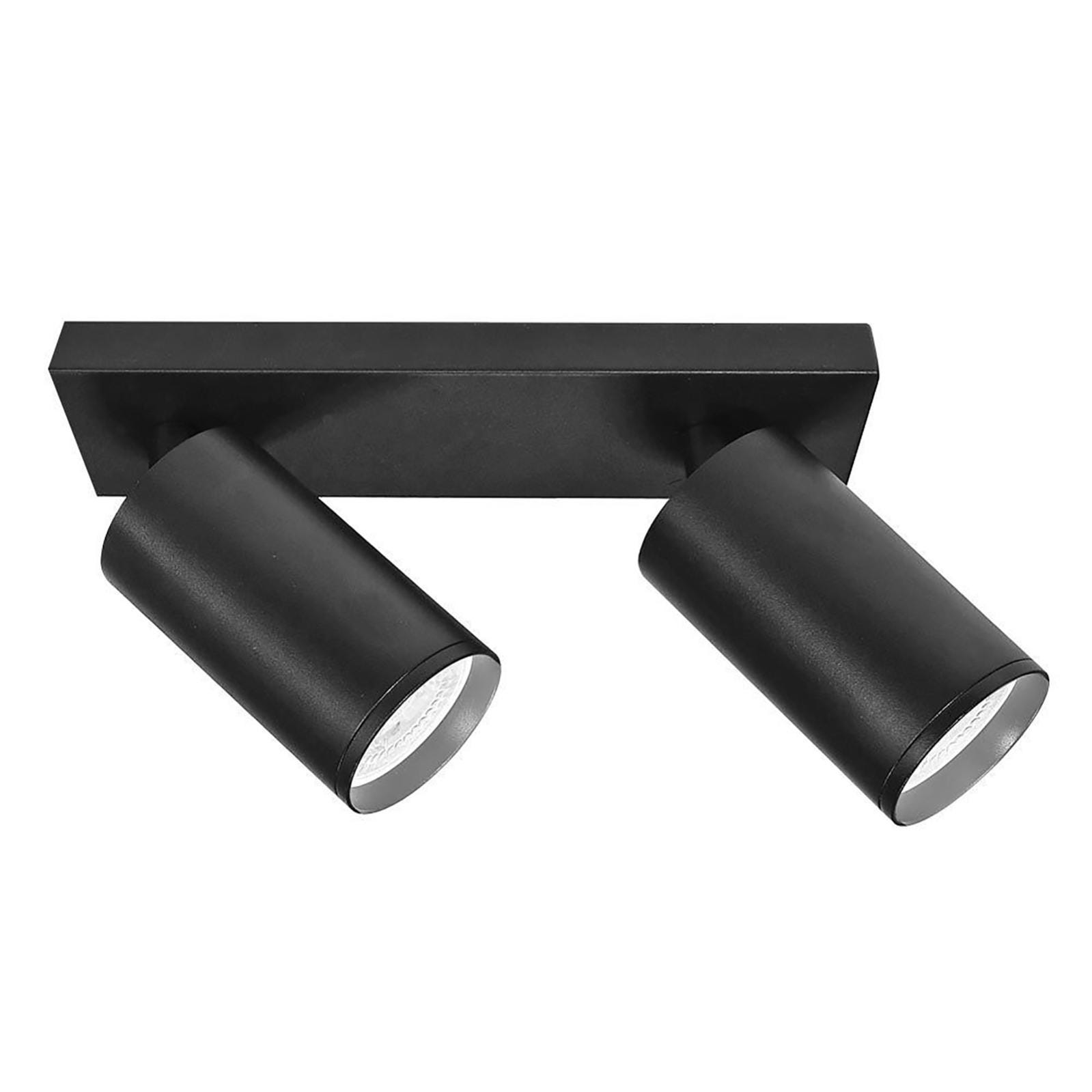Plafoiera moderna muro o soffitto 2 faretti nero opaco IDEAL LUX SPOT AP2 NERO Idea Luce di Filippi - Carrù(Cuneo Plafoiera moderna muro o soffitto 2 faretti nero opaco IDEAL LUX SPOT AP2 NERO Idea Luce di Filippi - Carrù(Cuneo