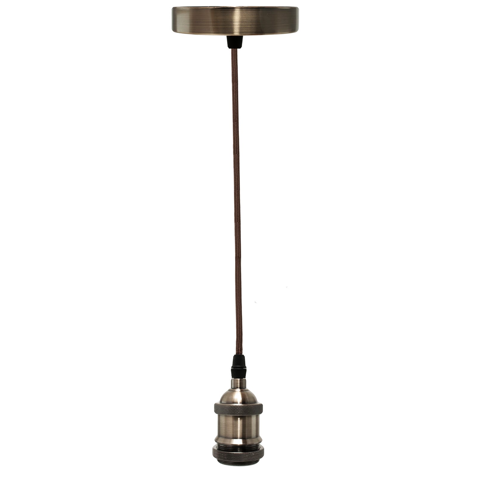 Portalampada vintage lampada vetro E27 LED pendente luce decorativa pub  pizzerie taverne 230V COLORE BRONZO