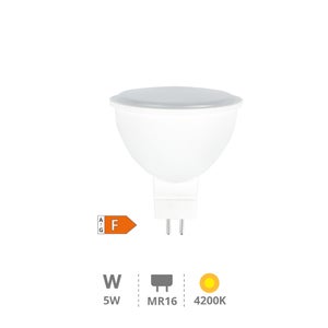 Ampoule LED GU5.3 5W 380 lm MR16 12V Blanc Chaud 2800K - 3200K 38º