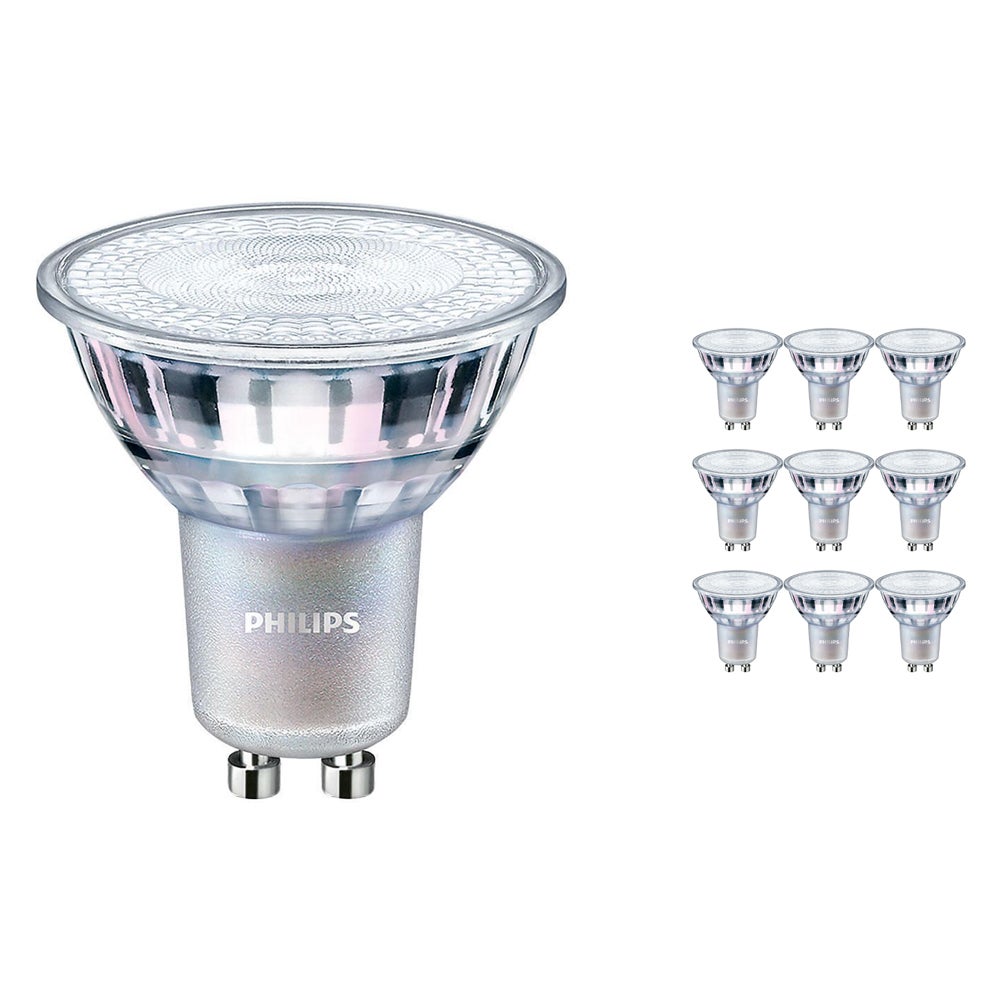 Philips ampoule LED Spot GU10 50W Blanc Chaud, Verre, 6 Unité (Lot de 1)