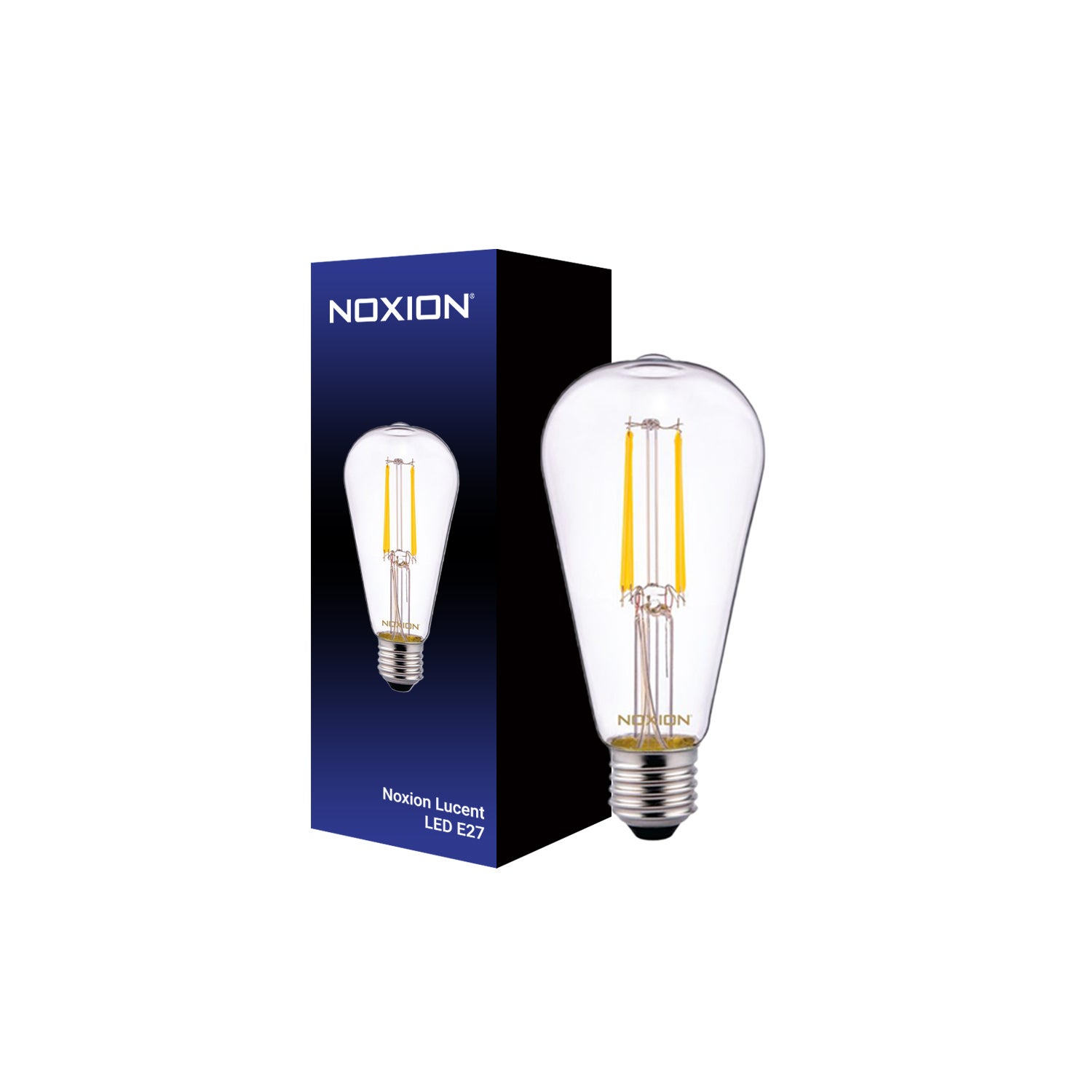 Noxion Lucent LED E27 Poire Filament Claire 4W 470lm - 827 Blanc Très ...