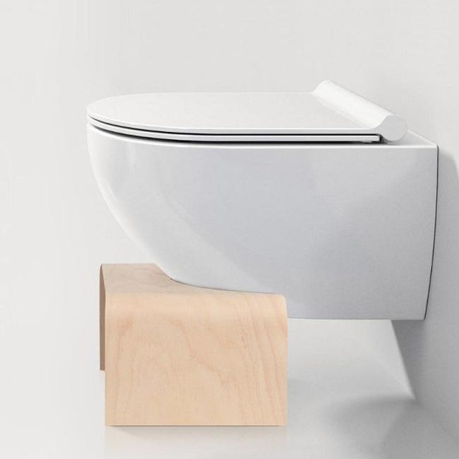 Tabouret Physiologique de Toilette Design en Bois