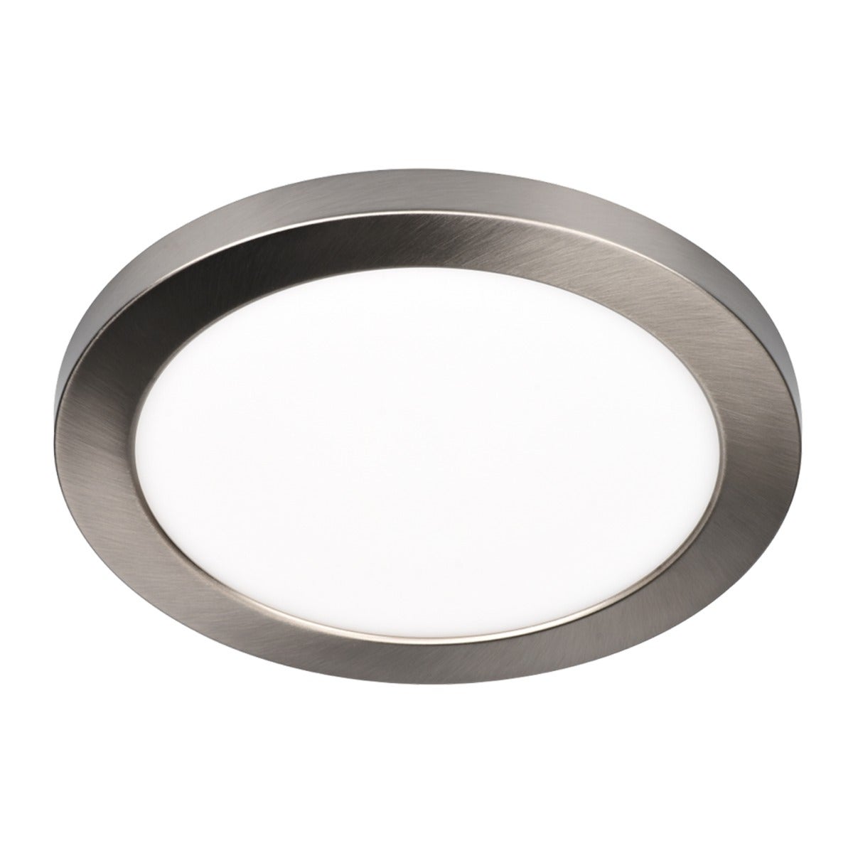 Noxion Cercle Pour Downlight LED Ecowhite Nickel Satiné | Leroy Merlin