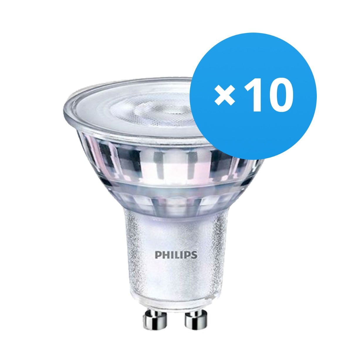 Lot 10x Philips Corepro LEDspot GU10 PAR16 4W 345lm 36D - 830 Blanc ...