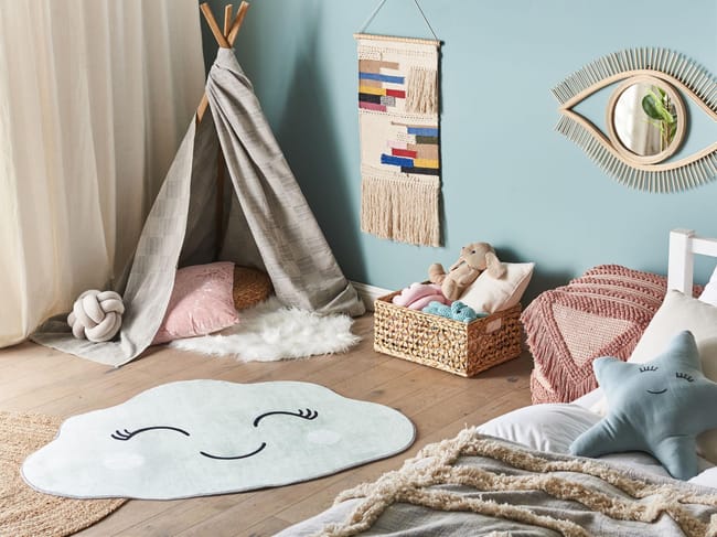 Alfombra infantil verde menta hot sale