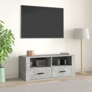 vidaXL Mobile per TV Grigio Cemento 140x35x40cm Legno Multistrato