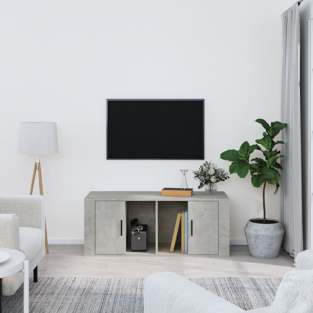 Mobile Porta TV Bianco 100x35x55 cm in Legno Multistrato » Stile Arredo Casa