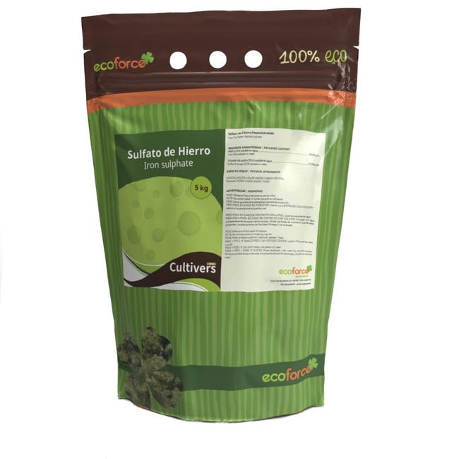 CULTIVERS Chelato Di Ferro Ecologico 2x1 Kg - Concime Anticlorosi 6% Fe-EDDHA (4,8% Orto-orto), Solubile, Per Orto E Giardino, Correttore Carenze Ferro