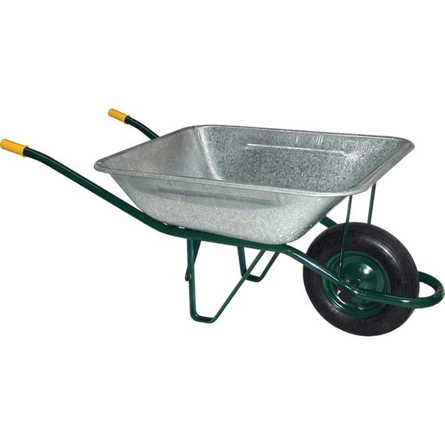 Carretilla Botafogo de acero galvanizado extra fuerte de 65 litros Carretilla Botafogo de acero galvanizado extra fuerte de 65 litros