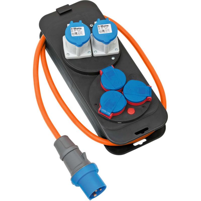 UniTEC 47458 Adattatore Per Caravan 5m - Prolunga H07RN-F 3G2,5mm² Spina 16A/230V IP44 - 3