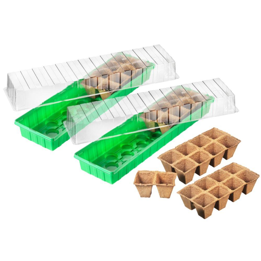 Greenhouse de chambre 54 x 15 x 12 cm 2 pièces WU9968210 Leroy Merlin