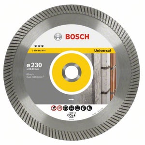 DISQUE DIAMANT LU40, COUPE A SEC POUR MEULEUSE - Ø 230 MM / ALESAGE 22.23 MM  - BETON - GOLZ