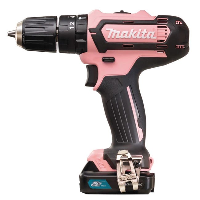 Drill di impatto della batteria 12V max. In rosa / 2,0 Ah, 1 batteria ...