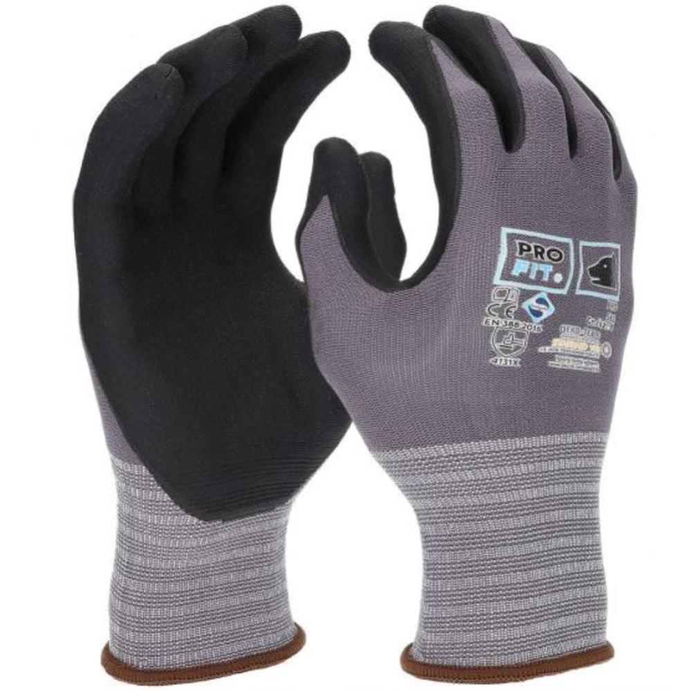 Worky 1158 Guanti Da Lavoro In Poliammide Con Rivestimento Nitrile Taglia 10 - Antiscivolo E Traspiranti - 5