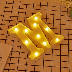 Números con luz LED, números del 0 al 9, luces decorativas de números LED,  luces de letreros de números alimentadas por pilas para fiestas, luz