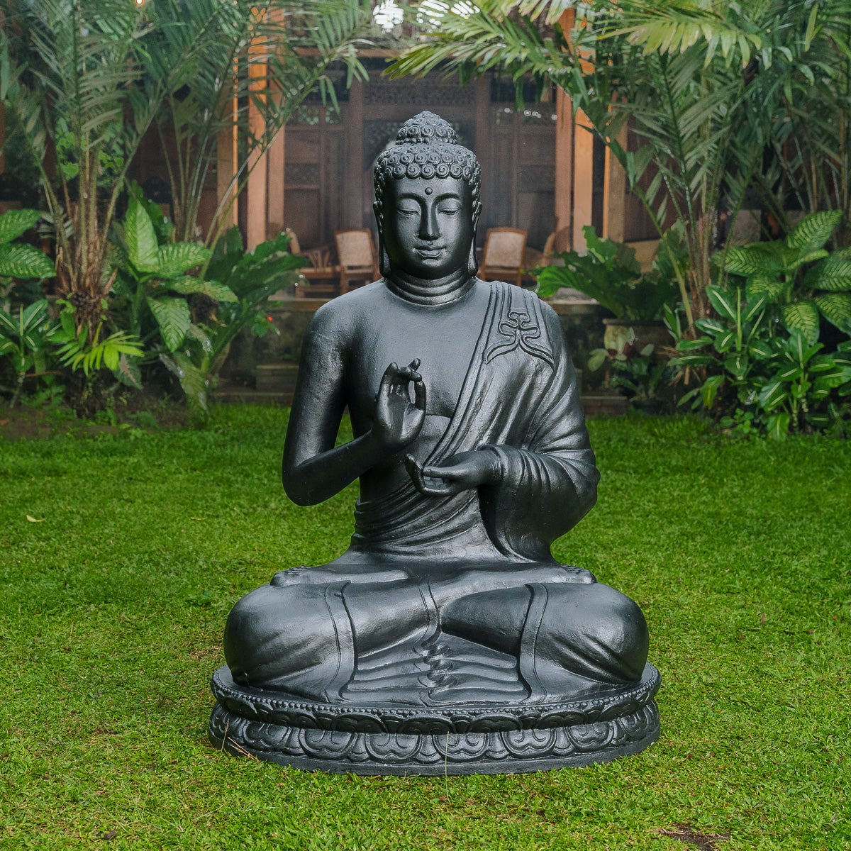 Statue Bouddha Assis Extérieur