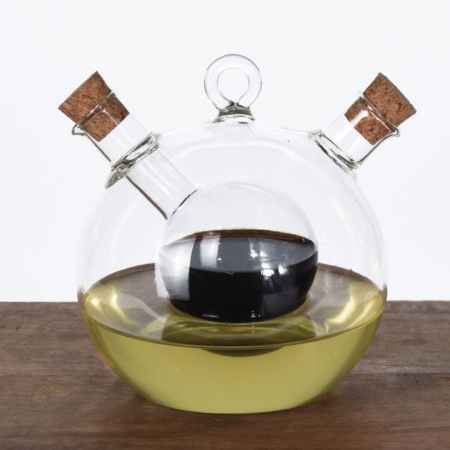 Bouteille pour vinaigre et huile en forme de boule original gadget