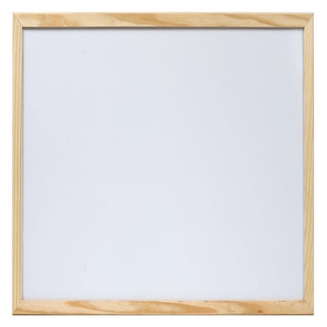 Tableau blanc magnétique / tableau mémo avec bordure en bois 40 x 60 cm -  Zeller 