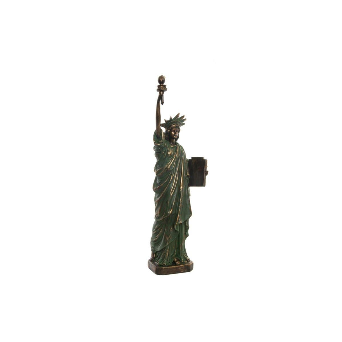 Figurine Décorative DKD Home Decor Statue of Liberty Doré Vert Résine (15 x 10 x 48 cm) Leroy