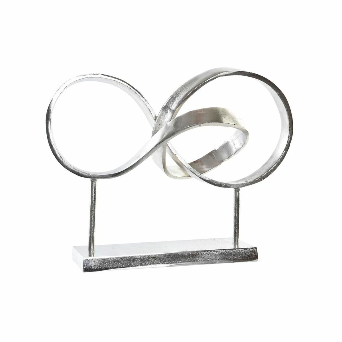 Figura decorativa dkd home decor plateado aluminio (42 x 18 x 33 cm)