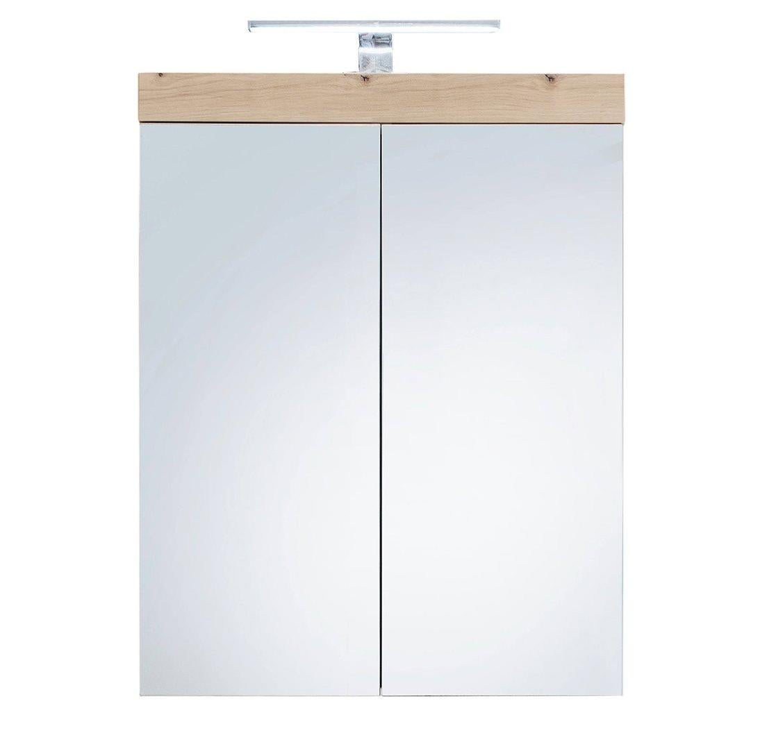 Armoire de toilette moderne coloris chêne Nataelle Leroy Merlin