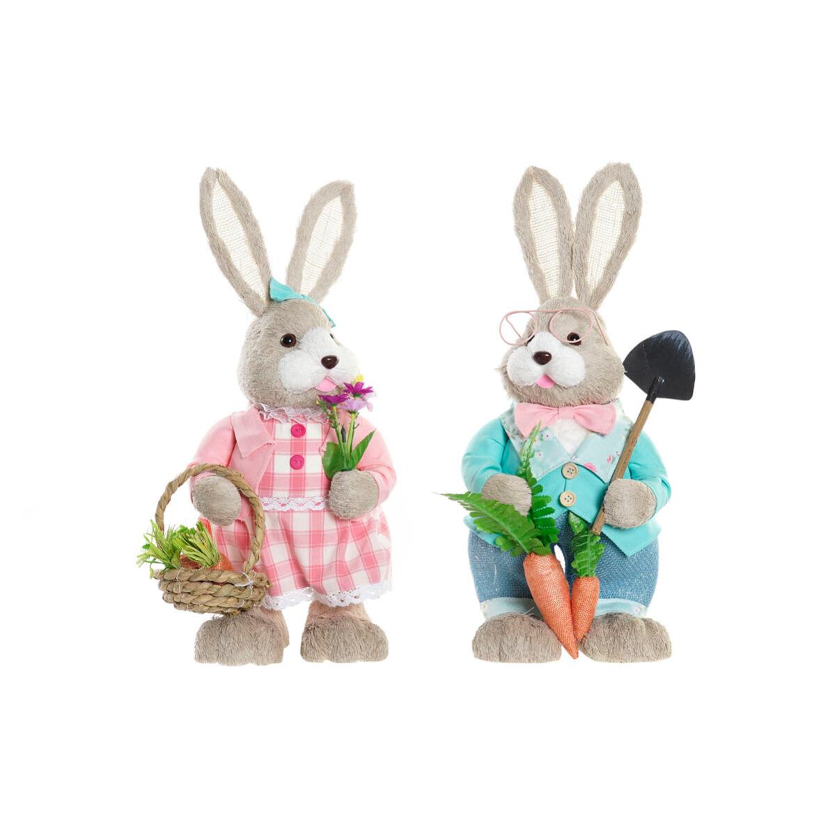 Lapins en manguier teinté pâques