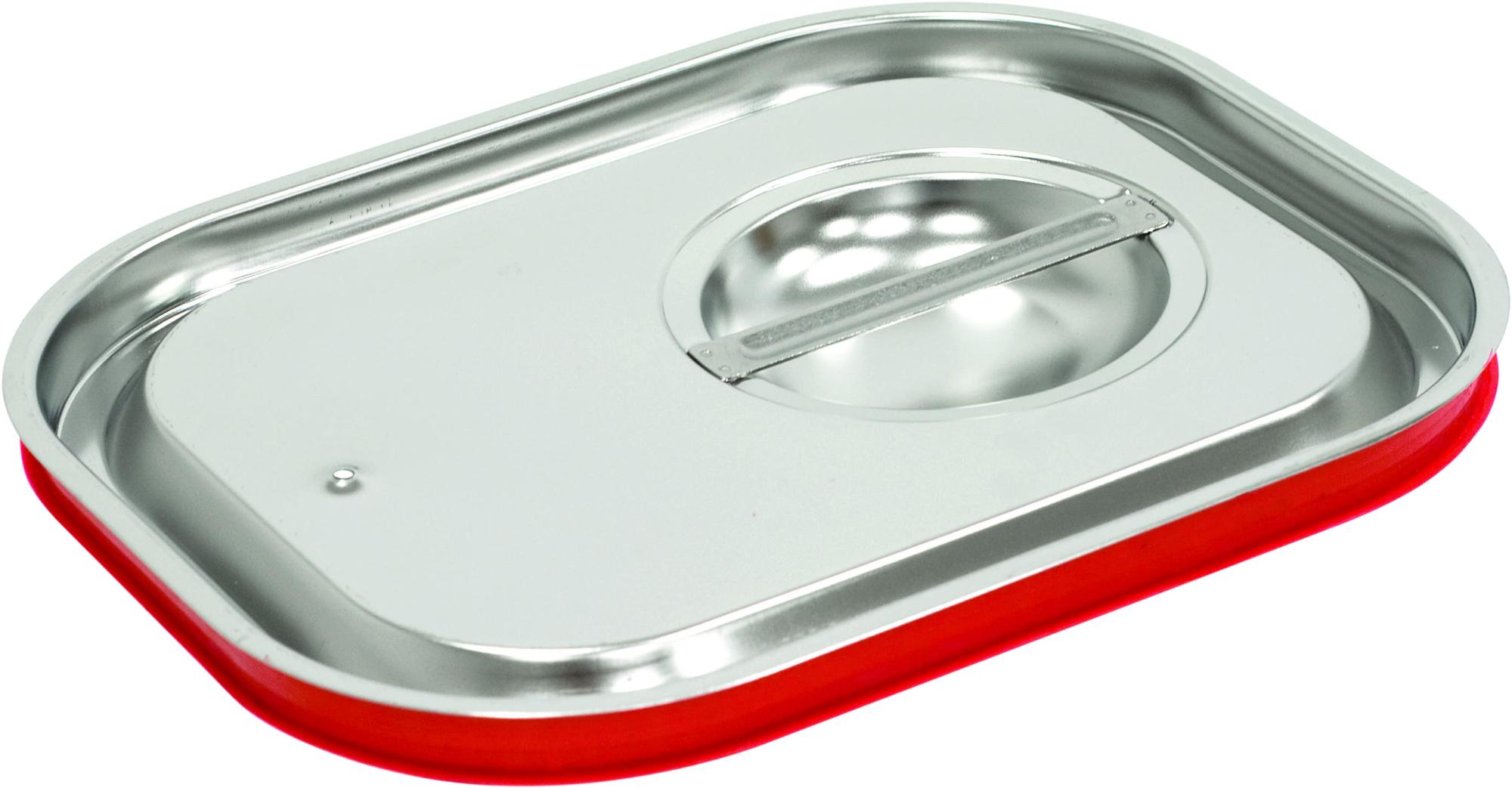 COUVERCLES INOX AVEC JOINT POUR BACS GN1/6 - ATOSA main image 1