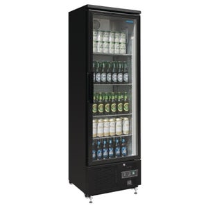 Relaxdays Porte-bouteille frigo empilable, rangement boissons, soda, vin,  bière, H x L x P 10x11x20,5 cm, transparent