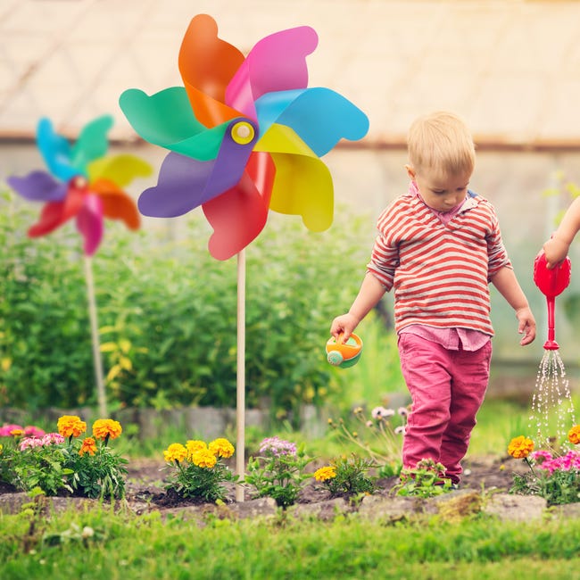 Spinner da giardino | Simpatici giocattoli per bambini con girandola a  vento a forma di animale | Girandole da giardino per esterni, girandole per