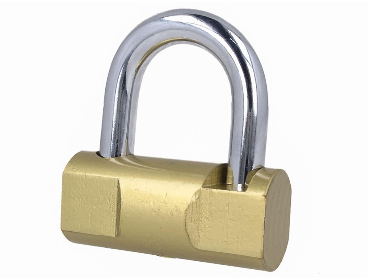 Lucchetto In Ottone Con 3 Chiavi - 50mm Antiscasso Per Garage E Cancelli - Foto 2