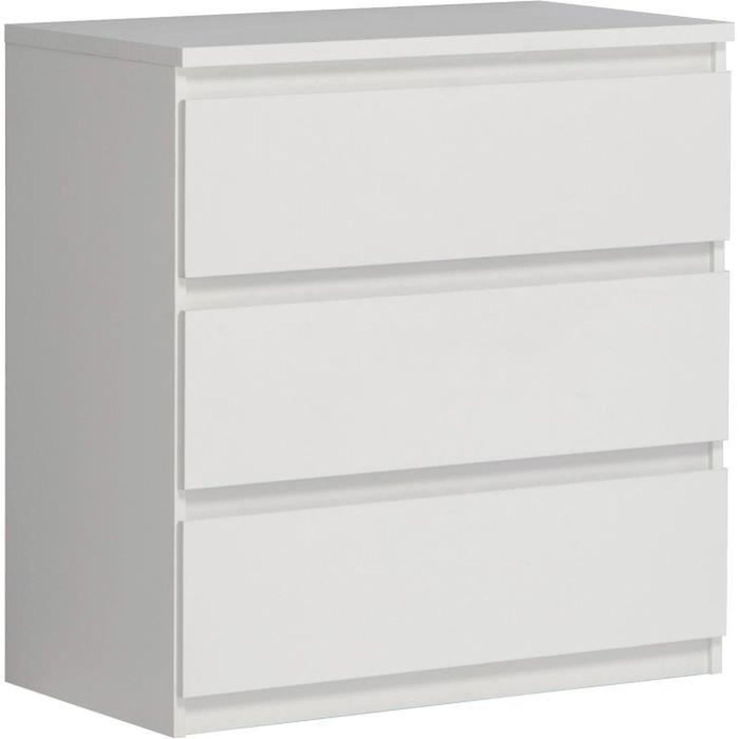 Marvin Cassettiera Ufficio In Legno Chiave Sicurezza Con Ruote Per Scrivania Tavolo 3 Cassetti Ripiani Bianco 85222366
