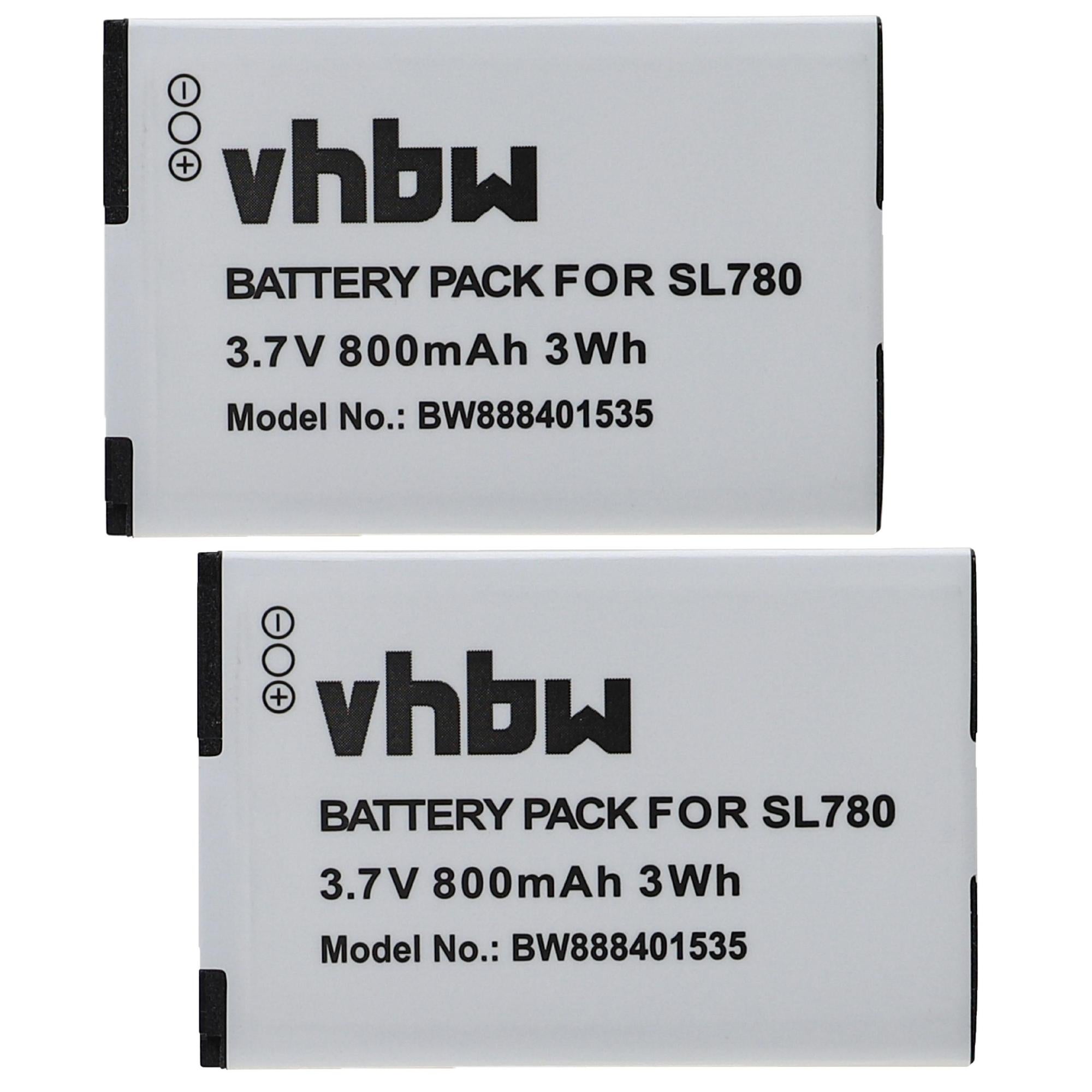 Vhbw 2x Batteries remplacement pour Siemens V30145K1310X445 pour