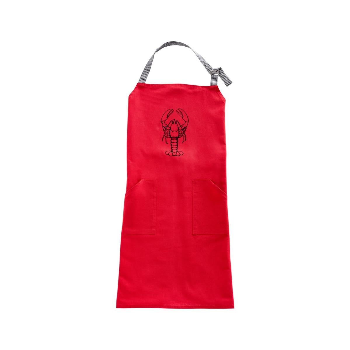 Tablier de cuisine en coton imprimé homard rouge | Leroy Merlin