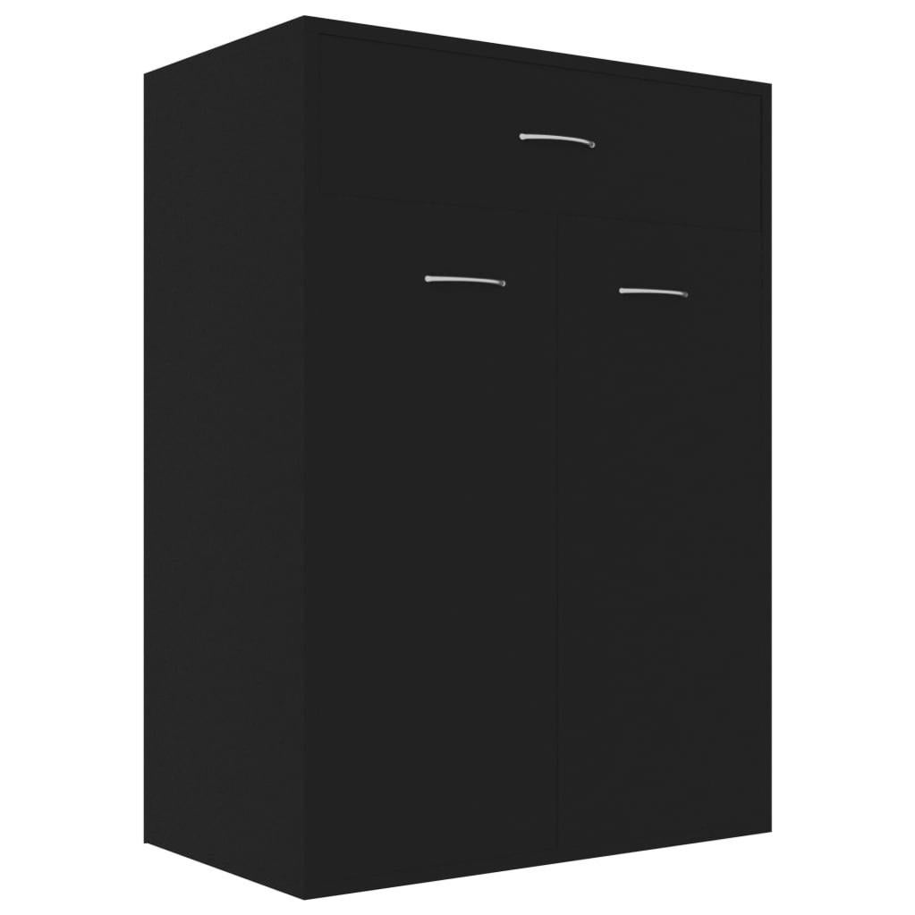 Armoire à chaussures Noir 60x35x84 cm Leroy Merlin