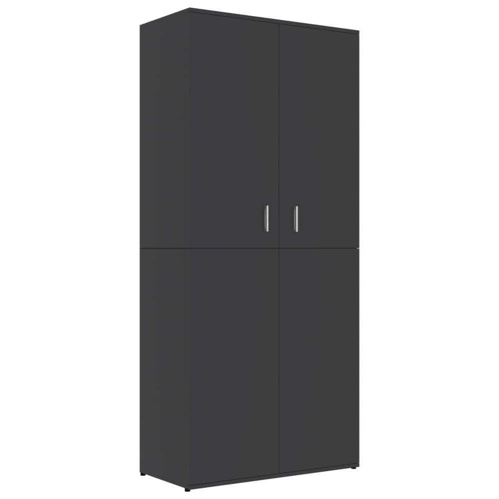 Armoire à chaussures Gris 80x39x178 cm Leroy Merlin